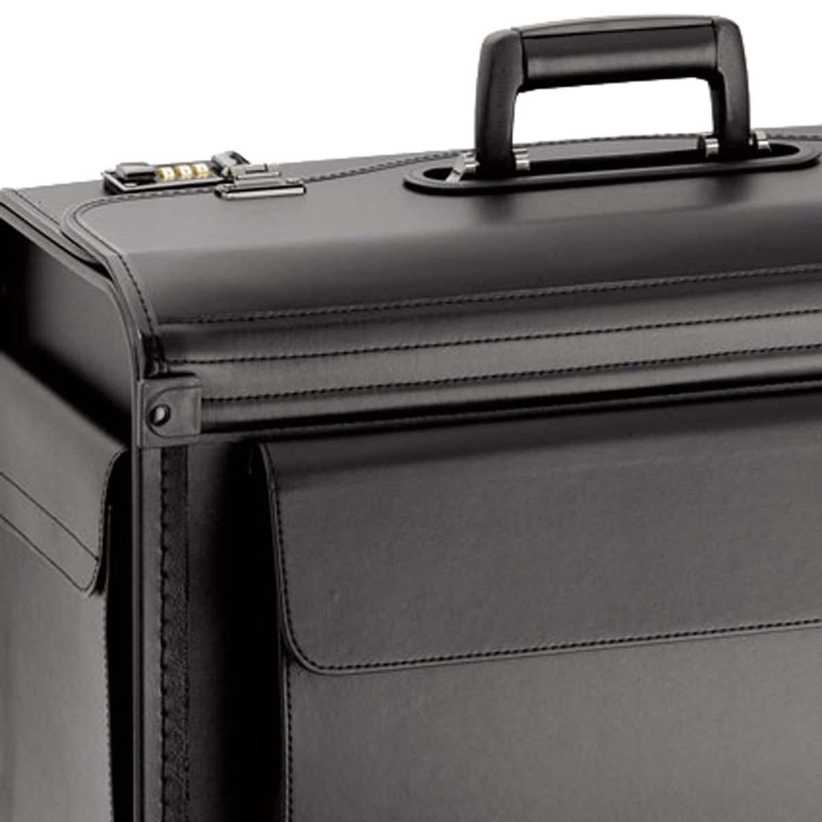 Akten Pilotenkoffer 51 x36x23 Groß Schwarz Bord Handgepäck D & N
