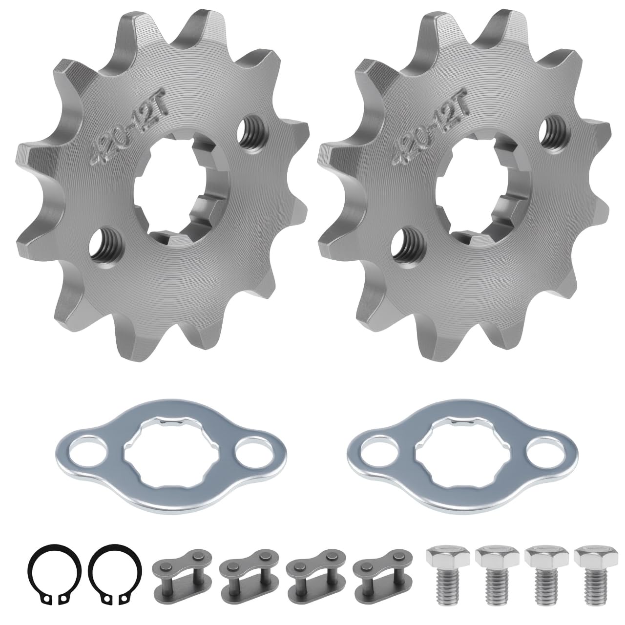 MFC·passion 420-12T 17mm Motorcycle Front Engine Sprocket Fit for 50cc 70cc 90cc 110cc 125cc Dirt Pit Bike Mini Bike TaoTao Roketa Coolster Sunl Lifan