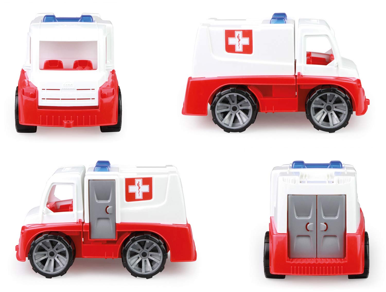 Lena d'urgence TRUXX avec Figurine de Jeu et châssis Accessoires-Ambulance avec Portes Qui s'ouvrent-Véhicule Jouet pour Enfants à partir de 2 Ans, 04456