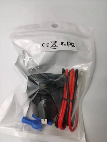 Miniatura 7 de iMESTOU PD & QC3.0 USB Automobile Charger, DIY Dual USB Car Charger Fast Charging Socket Dual Power Outlets with Voltmeter & Switch 12V24V for