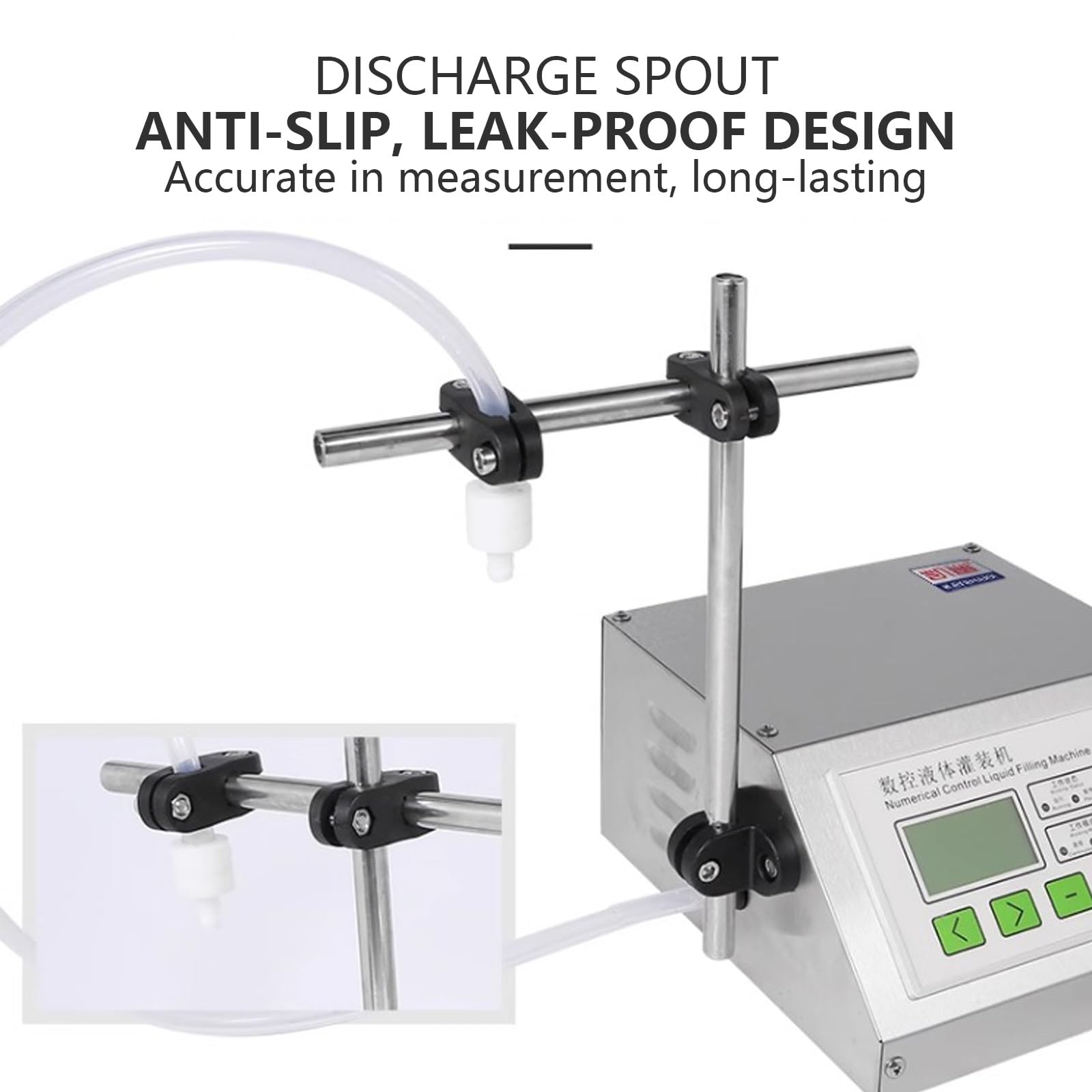 Llenadora de Acero Inoxidable, llenadora automática de líquidos, Boquilla única G11A, Panel de Control Digital, 3,2 l/min, para líquidos Muy diluidos.