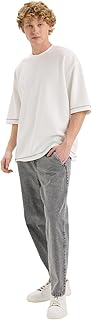 DeFacto Mens Relaxed Slouchy Fit Special Collection Denim Trousers D7388AX Trousers