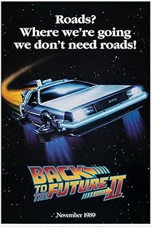 Back to the Future 2 Movie Art Poster, Framed Photo Paper Print, Wall Art Decoration Painting (12x8 inch,Poster)