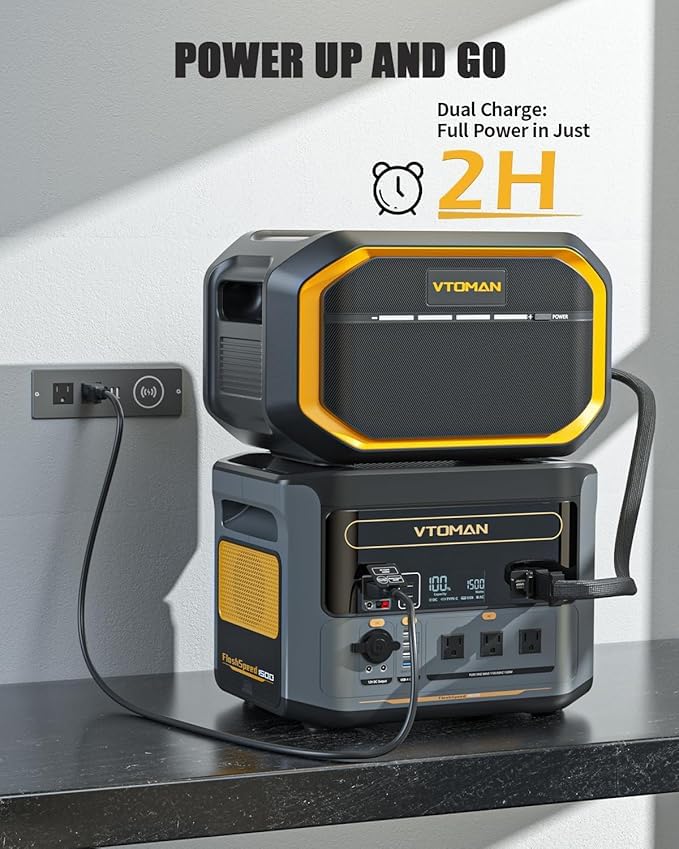 Amazon.com : VTOMAN FlashSpeed 1500 Portable Power Station with