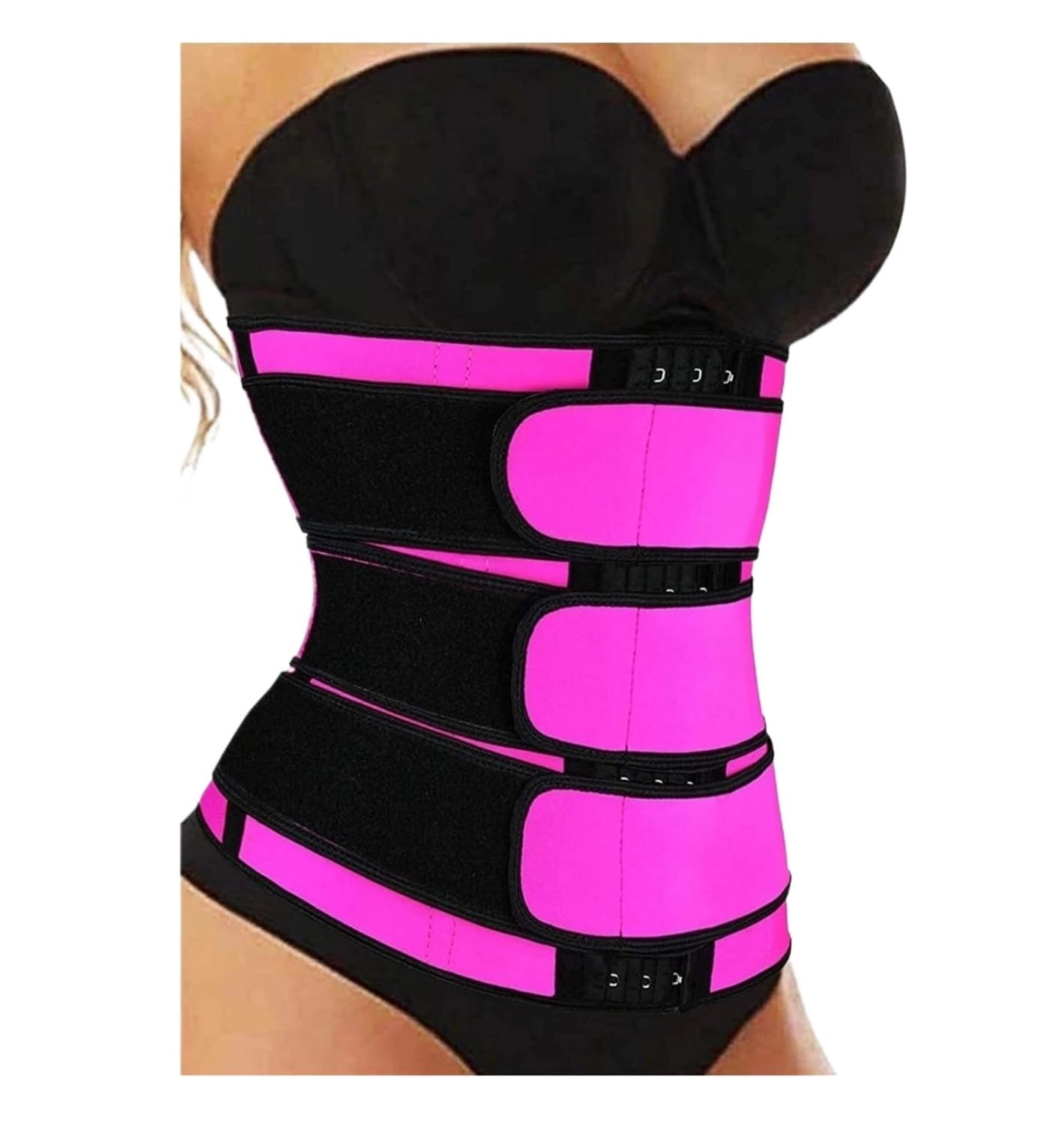 Fascia Lombare Cintura Lombare, Modellante, Controllo della Pancia, Brucia Grassi, Addominale Post-Partum Supporto Schiena | Pink,XL