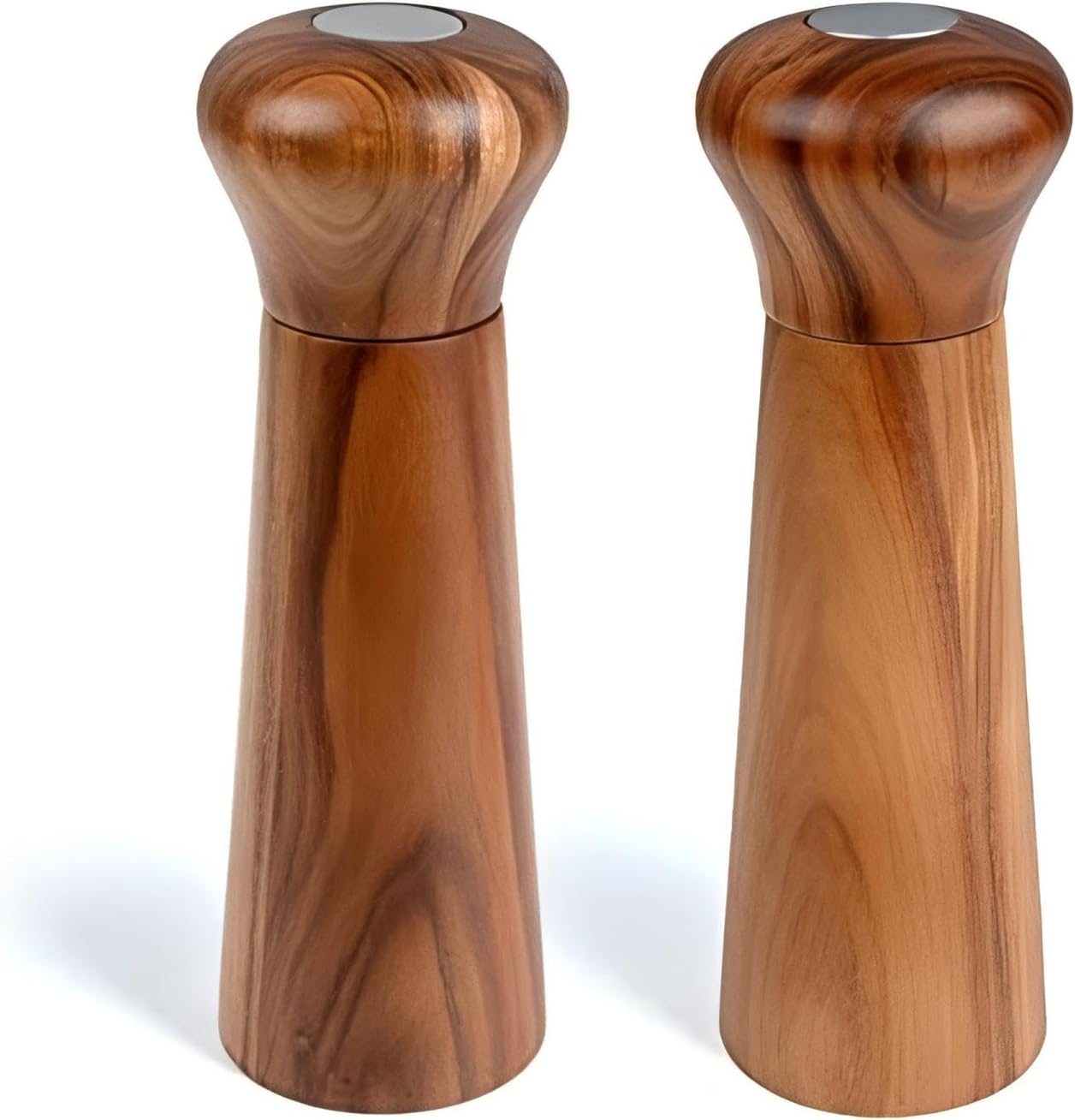 Wooden Salt and Pepper Grinder Set, Pepper Grinder Pepper Mill with Adjustable Coarseness,Acacia Wood Pepper Grinder Manual, Salt and Pepper shakers Tableware Gifts