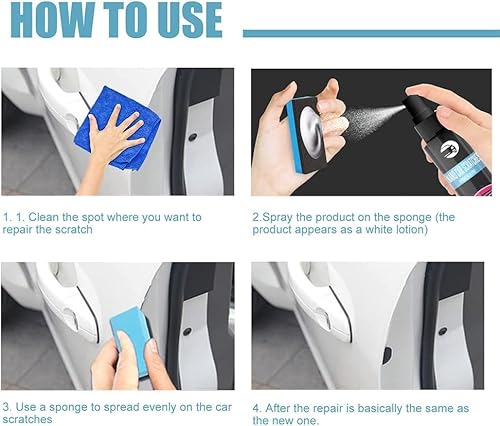 2Pcs Car Scratch Repair Spray, Nano Car Scratch Repair Spray,High Protection 3 In 1 Spray, Car Scratch Remover For Deep Scratches(2Pcs*100Ml) #TOP5