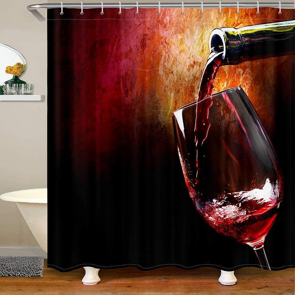 Rideau de douche imperméable 240x200cm pour éliminer les éclaboussures au sol