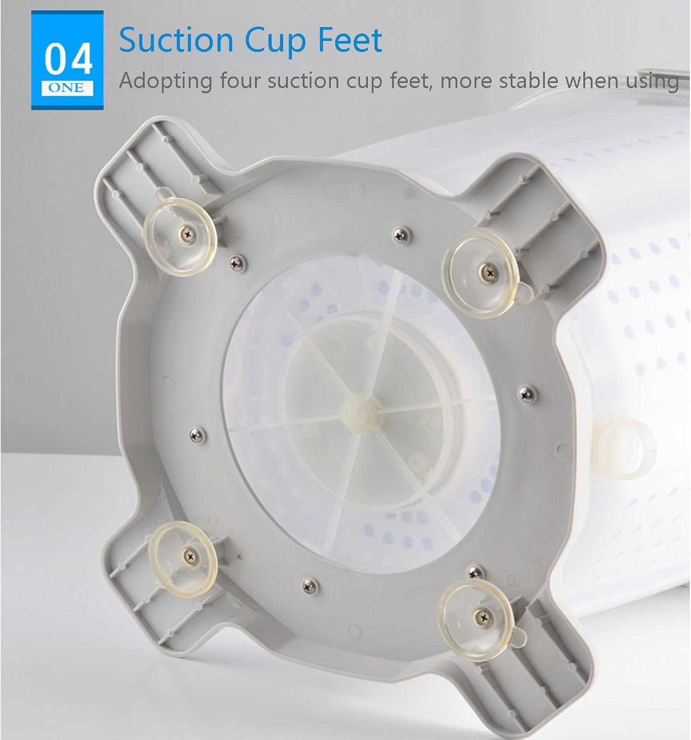 Manual Washing Machine Non Electric Clothes Washer Portable Washing Machine Dehydrator Hand Crank Laundry Wringer Compact Spin Dryer for Clothes, Suitable for Dormitory, Apartment, Camping, RV