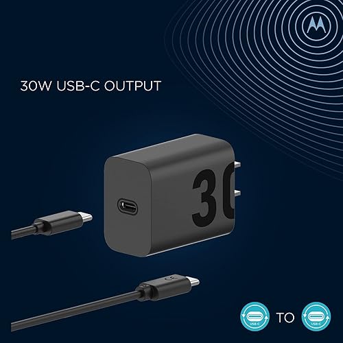 Miniatura 6 de Motorola Edge (2022) Funda protectora negra suave + protector de pantalla de vidrio 9H + cargador TurboPower de 30 W y cable USB-C de 3.3 pies (no