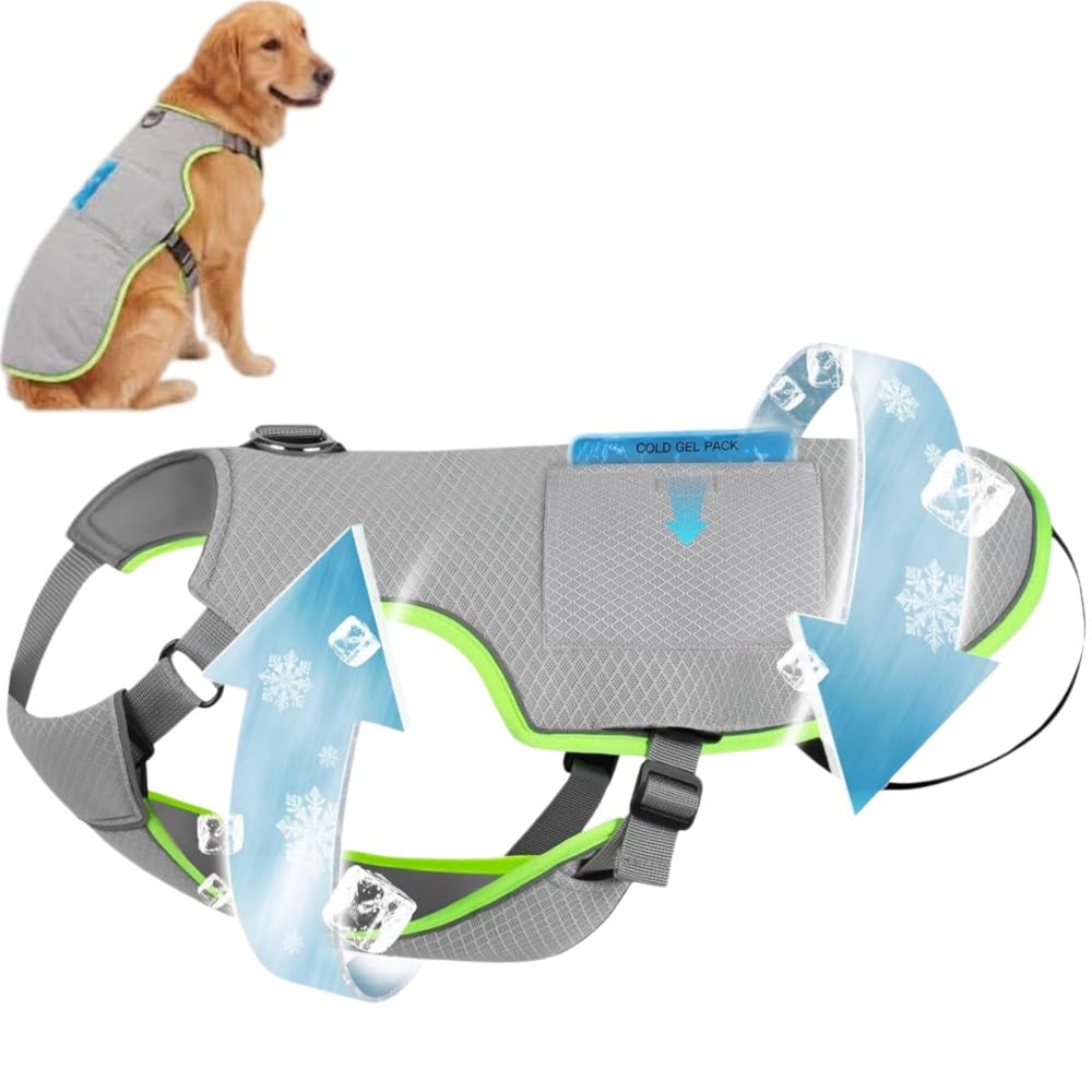 Amazon | 【保冷剤付き 大型犬対応】犬用クールベスト 保冷剤＋気化熱