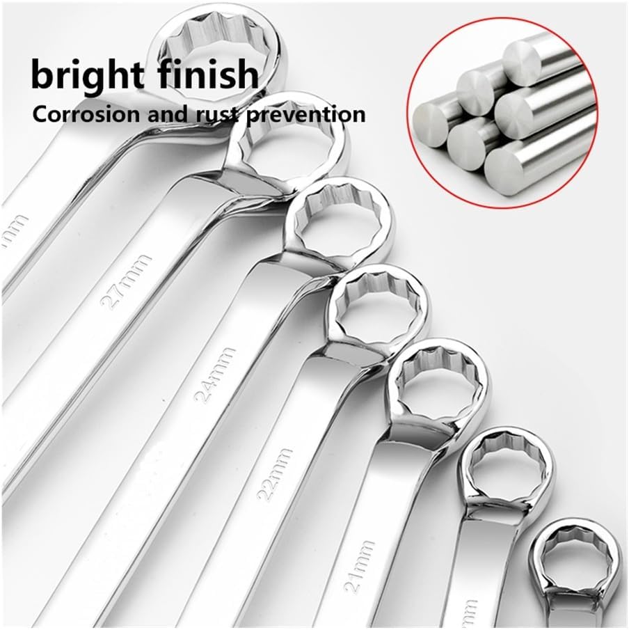 1 Pcs Box End Wrench Dual Head Double End Ring Spanner 5.5-7mm to 36-41mm(19-22mm)