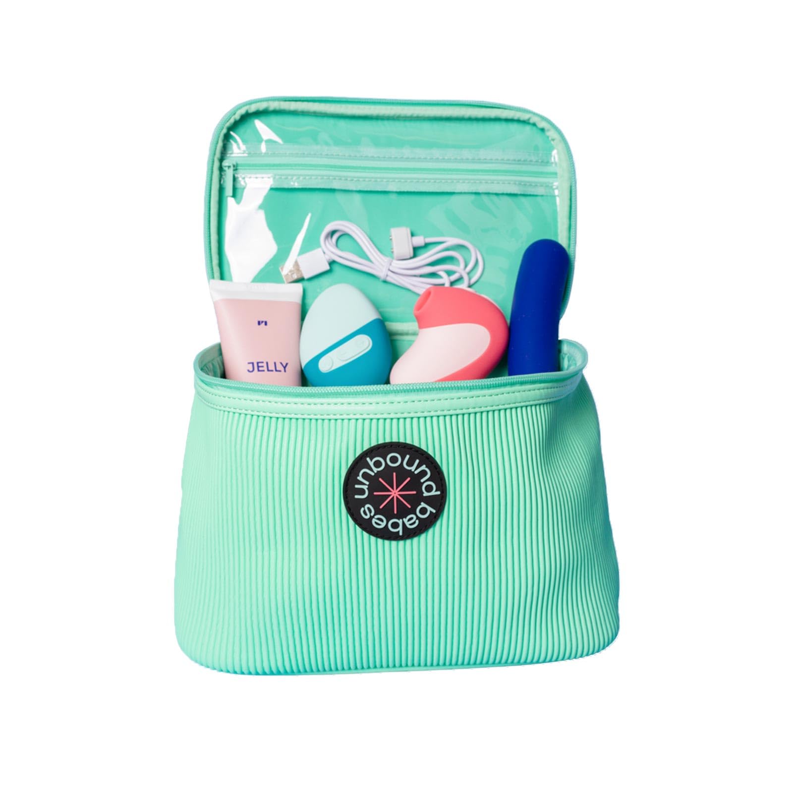 Unbound Storage Bag: Quality Pleated Travel Bag for Makeup and Toiletries (Sea), 5.56 liters - Image 4