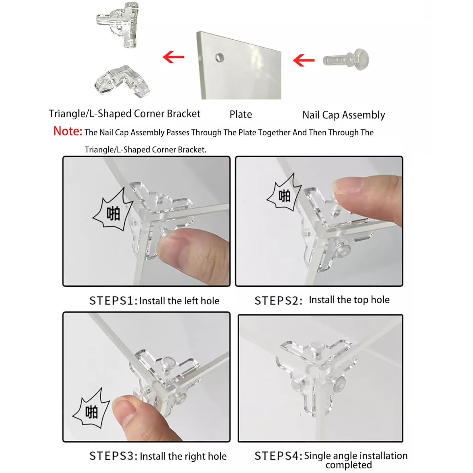 Vitrine en acrylique pour Lego 11377 modèle de construction de ville blanche, boîte de présentation anti-poussière de 3 mm, vitrine compatible avec Lego 11377 (modèle non inclus) (3 mm A)