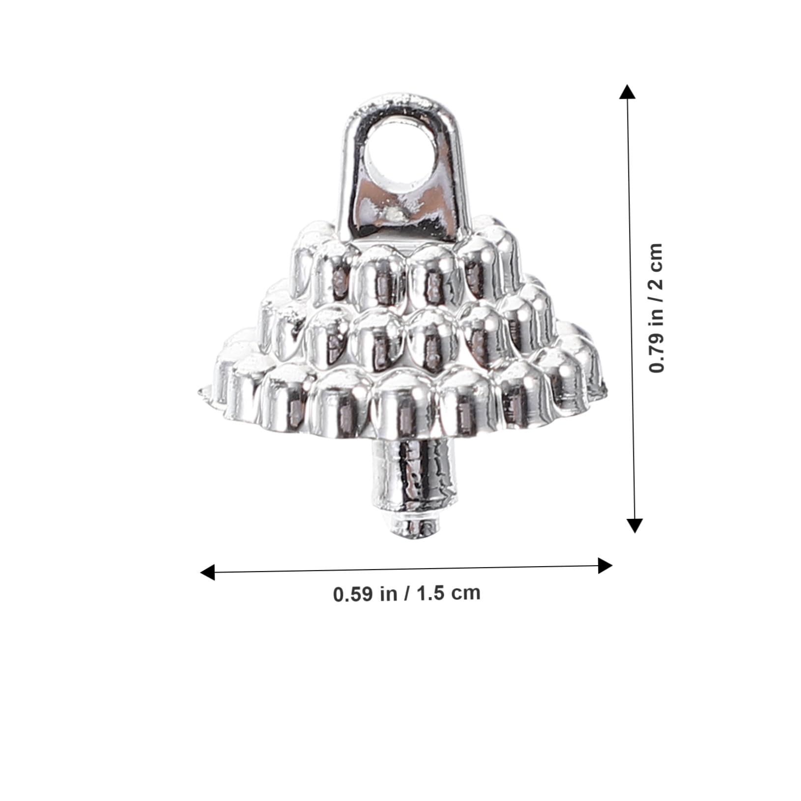 Veemoon Lot de Capuchons pour Boules de Noël DIY Accessoires de Suspension Argentés Résistants et Réutilisables pour Décoration Sapin et Fêtes