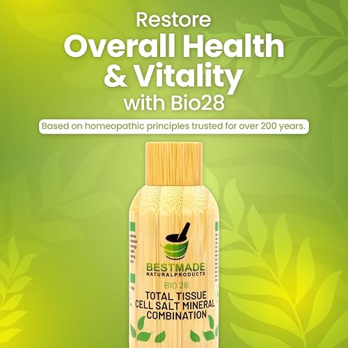 Miniatura 2 de Bestmade Total Tissue Cell Salt Mineral Combination BIO28 - Ayuda a que tu cuerpo absorba y utilice los nutrientes, aumenta los niveles de energía,
