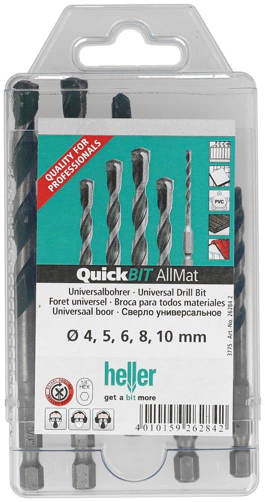 Foret Universel HELLER ALLMAT Quickbit D=4,0x85/45mm Tige 6 Pans