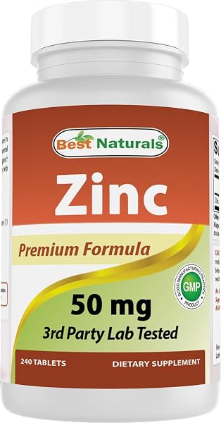 Best Naturals Zinc Gluconate 50mg Immune Support Tablets