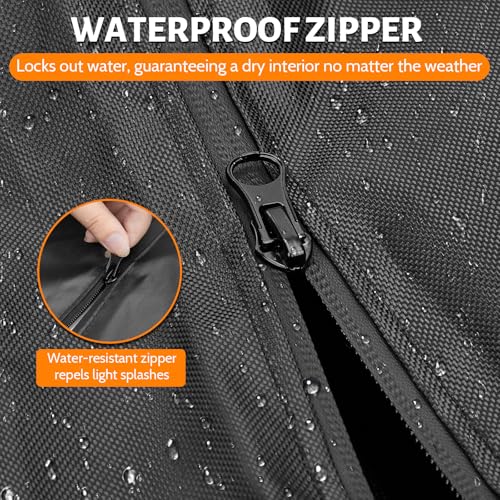 Letsteel Stair Stepper Cover, Waterproof 420D Stair Climber Covers for Stair Master Home Gym Exercise Indoor & Outdoor, Suitable for Most Stair Stepper Machine (Cover Only) - Thumbnail 4