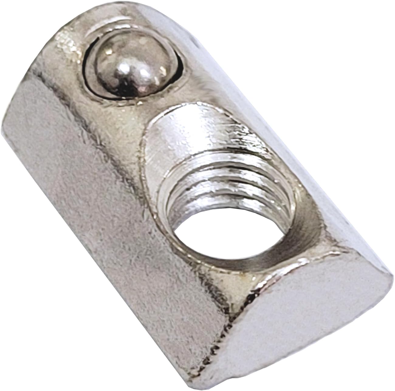 100 tuercas en T de acero al carbono M8, tuercas en T, tuerca de bola 8 para perfiles de aluminio estándar europeo serie 4040 4080, ranuras de 8 mm