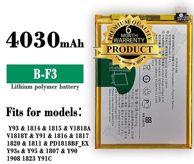Image of Original B-F3 Battery for Vivo Y91 / Y93 / Y95 Y93S Y91C / Y90 / Y1S Battery with 6 Month Warranty *** (Y0000099)