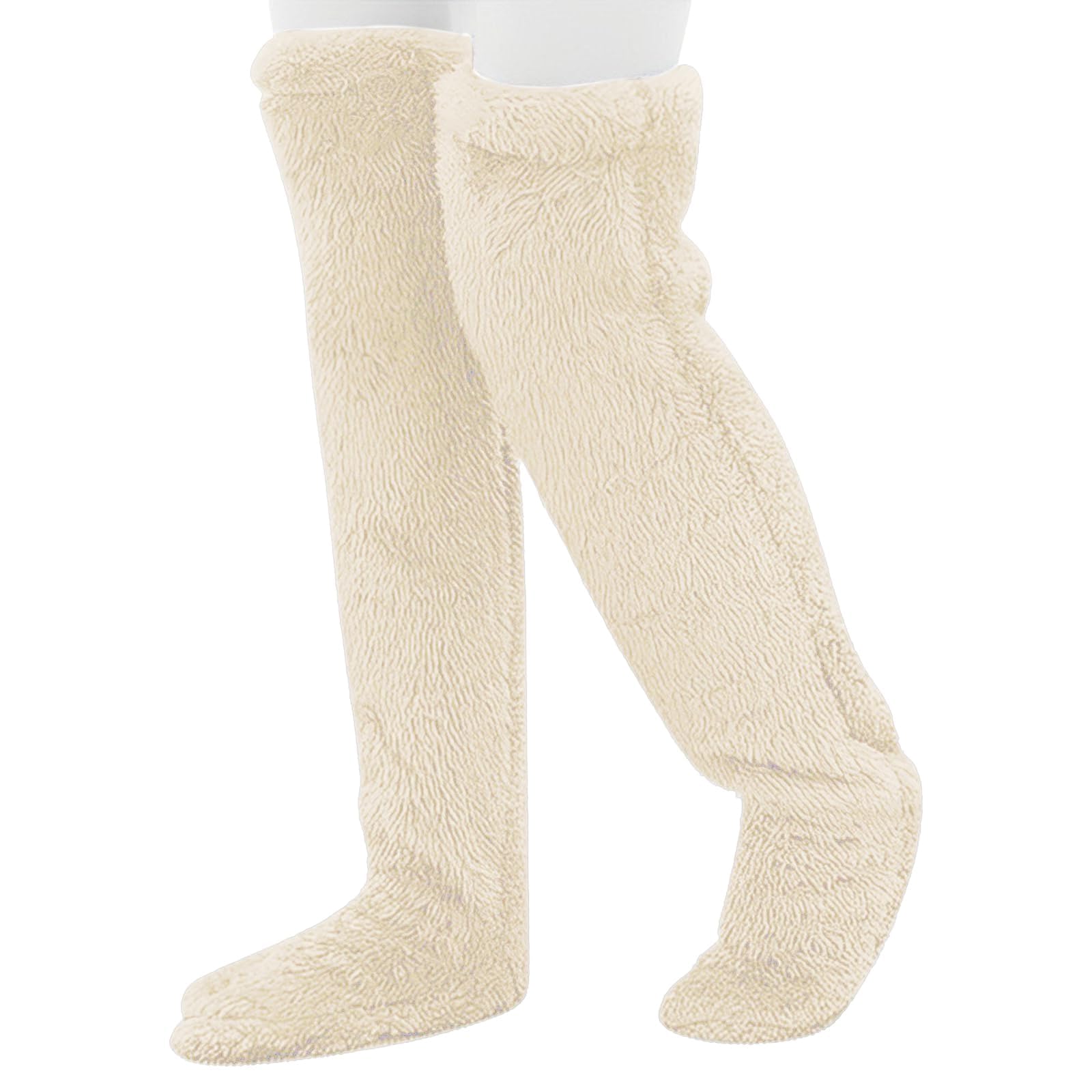 Weihnachtliche Overknee-Socken Aus Gänsedaunen – Super Weich & Warm, Perfekt Für Kalte Tage (Einheitsgröße)