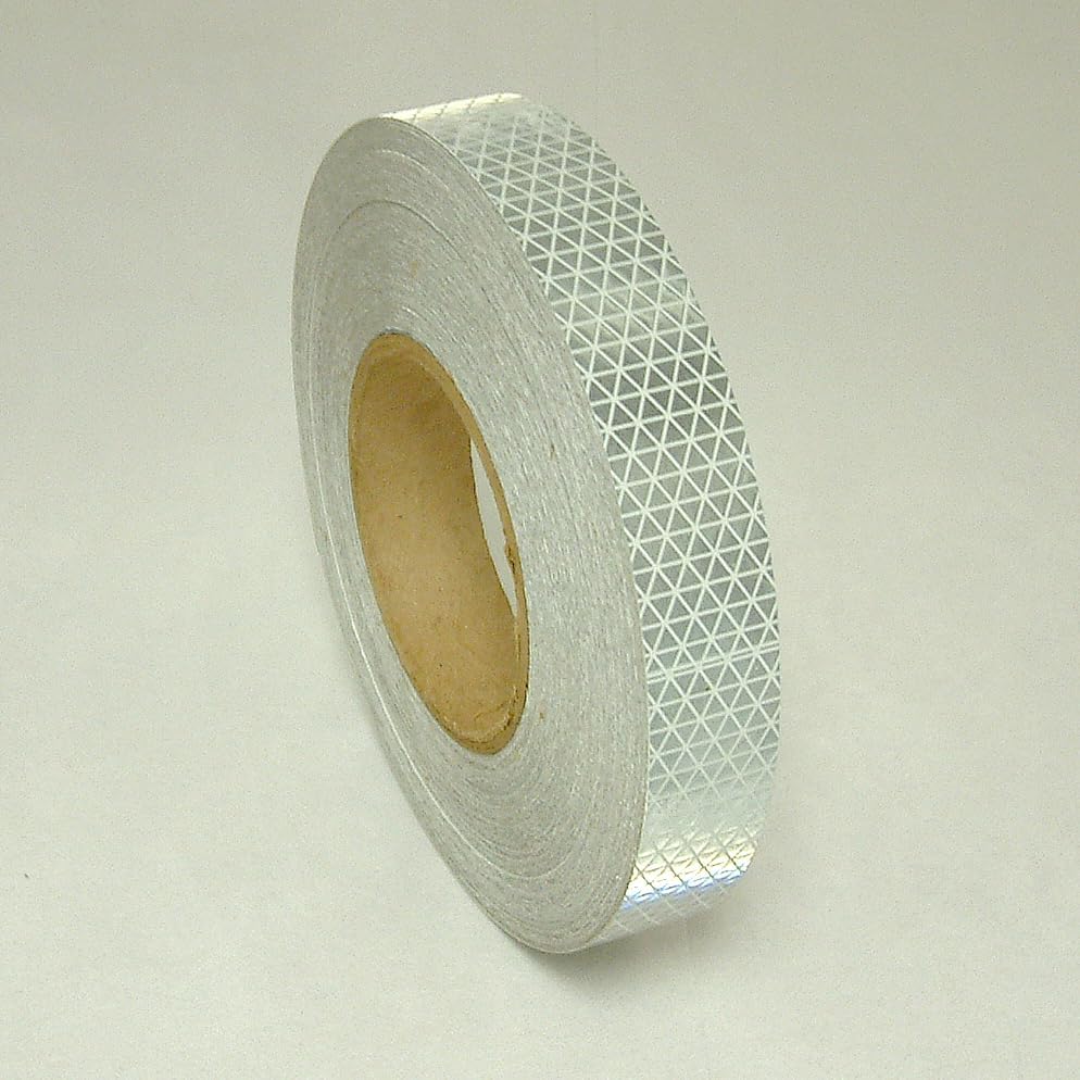 Oralite V92-DB-COLORS Microprismatic Conspicuity Tape: 1 in. x 50 yds. (Silver-White)