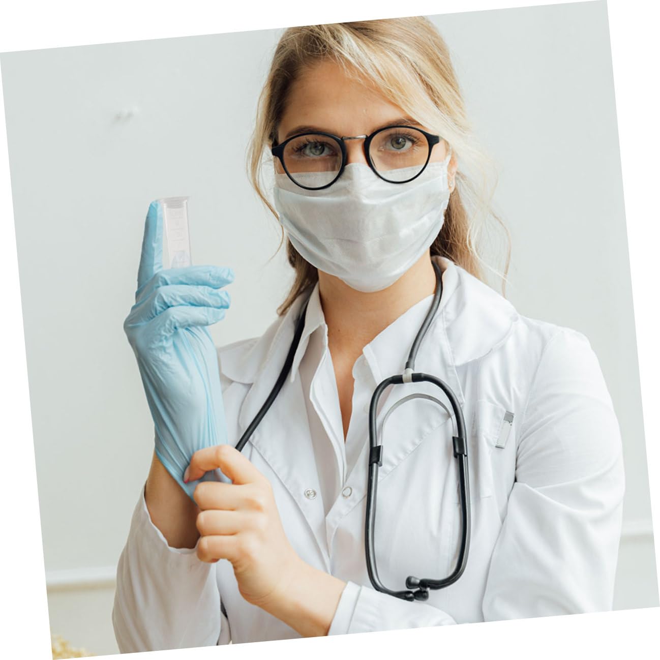 Mikikit 200 Provette da Centrifuga in Plastica Pp da 10 Ml Tappo a Scatto, Trasparenti a Fondo Tondo Scala Graduata, per Analisi di Laboratorio Scientifico e Conservazione Campioni