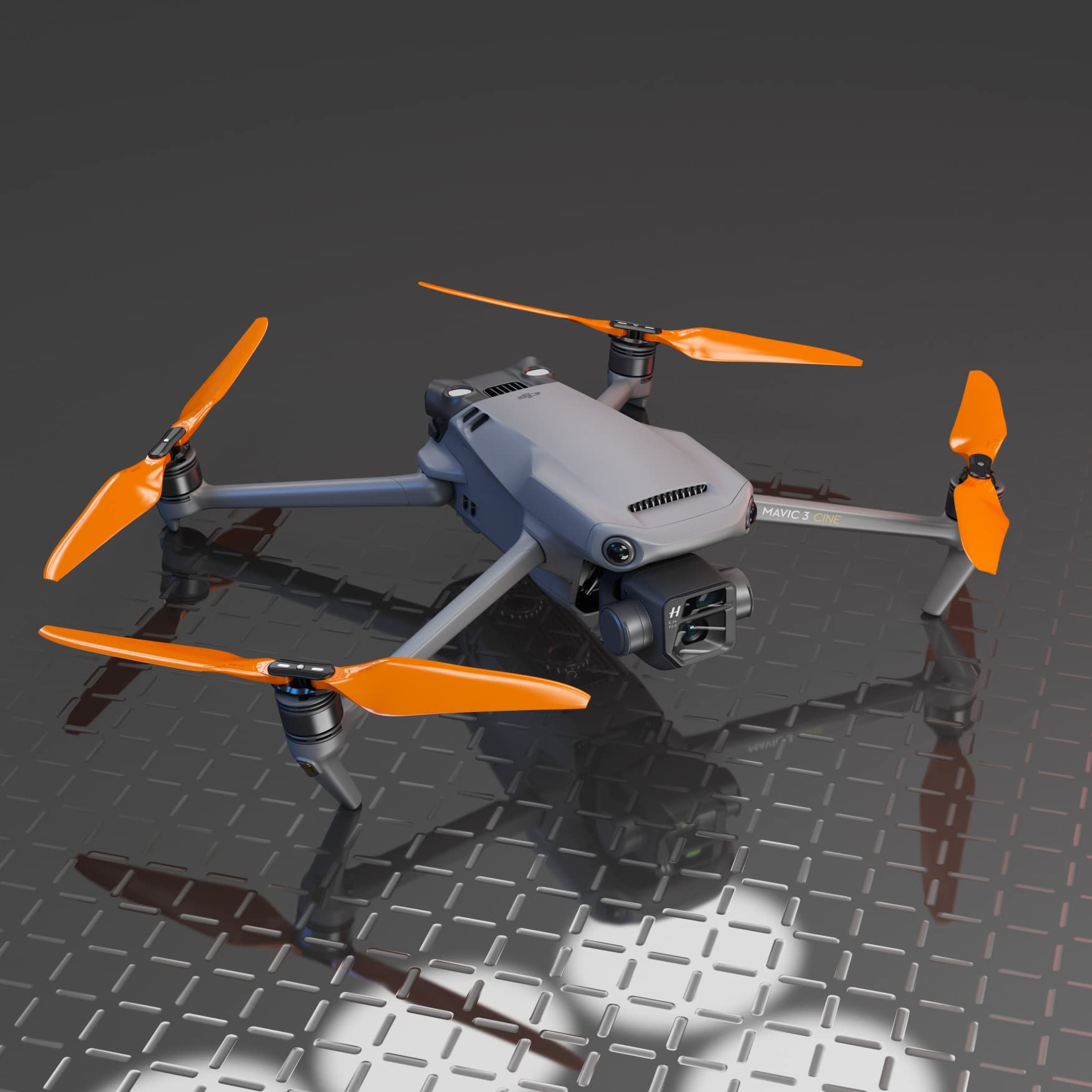 Hélices Master Airscrew Stealth pour DJI Mavic 3 & Mavic 3 Pro/Cine/Enterprise/Classic/3T/3M - Orange, 4 pièces