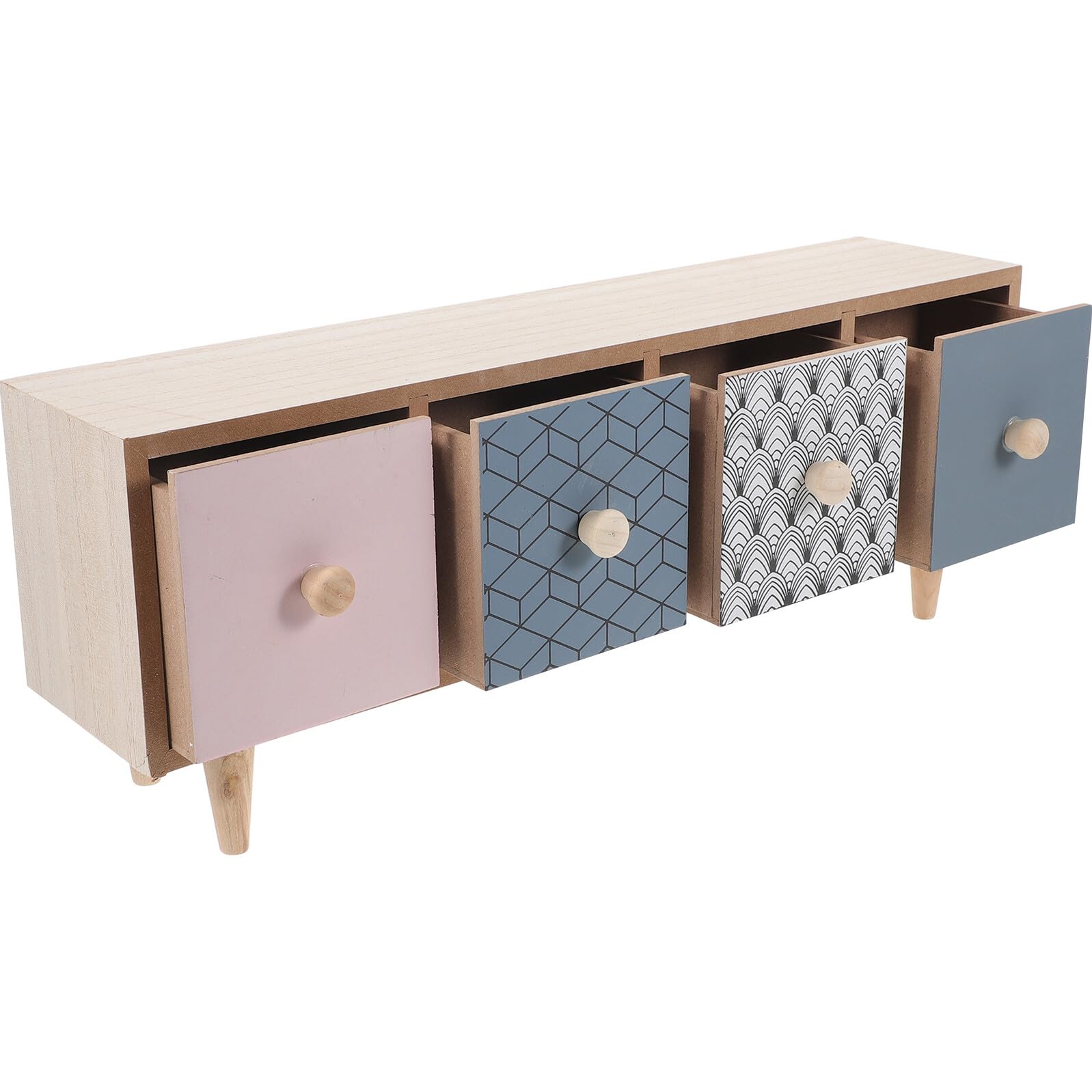 BESTYASH Organizer per Trucco da Scrivania Cassetti, Scatola Portagioielli e Contenitore Portaoggetti per Bagno, Custodia da Tavolo in Stile Cassetto Grande Capacità e Divisori