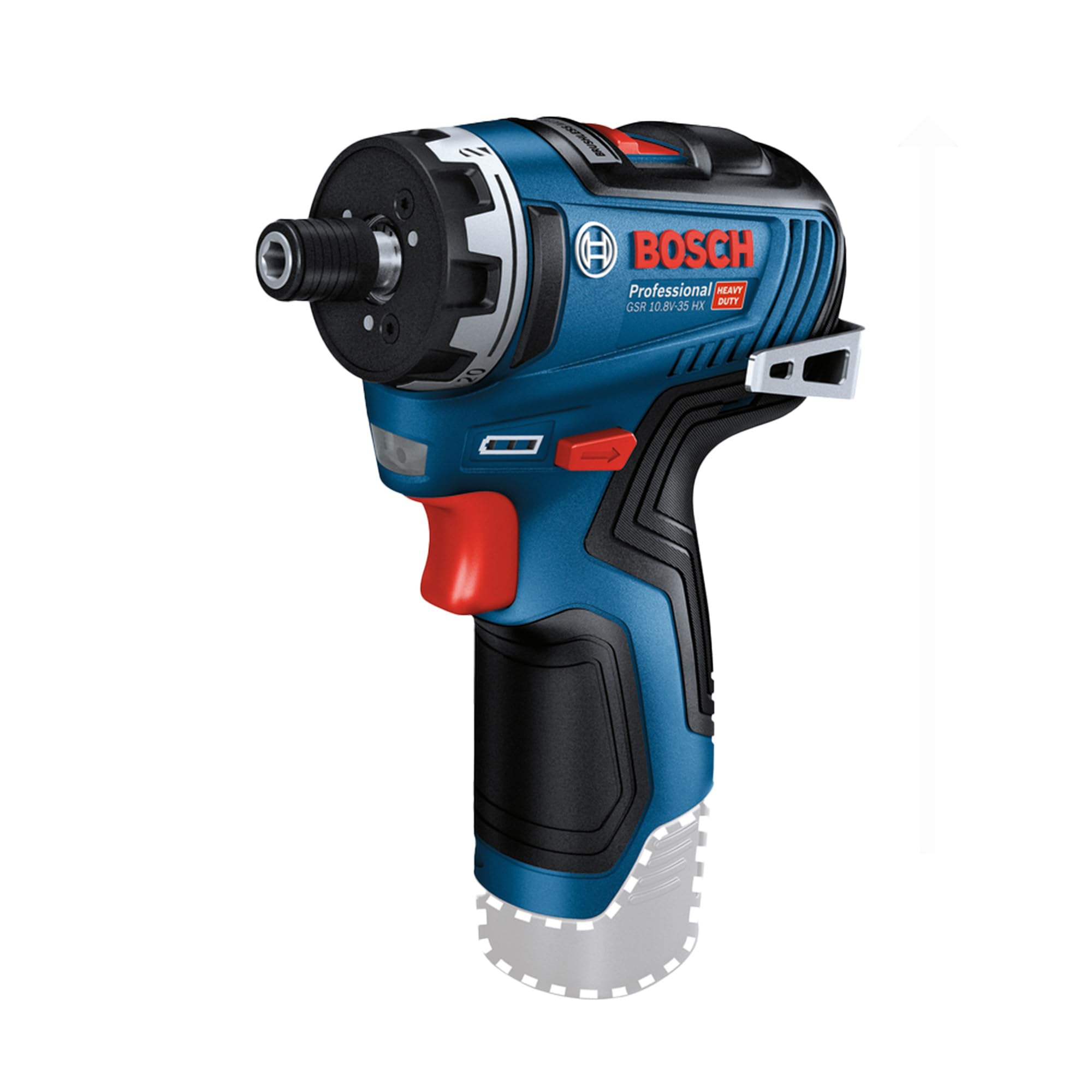 Bosch GSR 12V-35 HX Heavy Duty Cordless Screwdriver, Brushless Motor, Metal Gear, 1,750 rpm, 10 mm Chuck, 1/4" bit, 0.5 Kg + Carrying Case (12V Battery and Charger sold seperately)-image-42