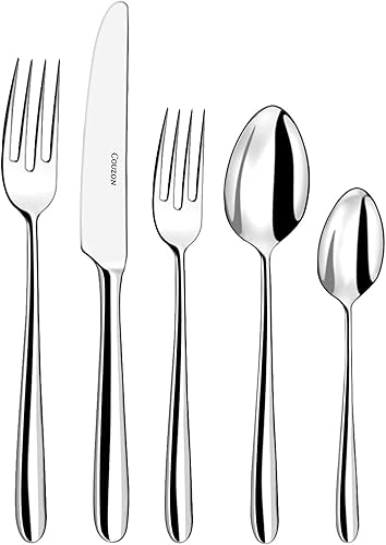 Couzon Fusain 280301 - Juego de cubiertos (5 piezas, acero inoxidable)