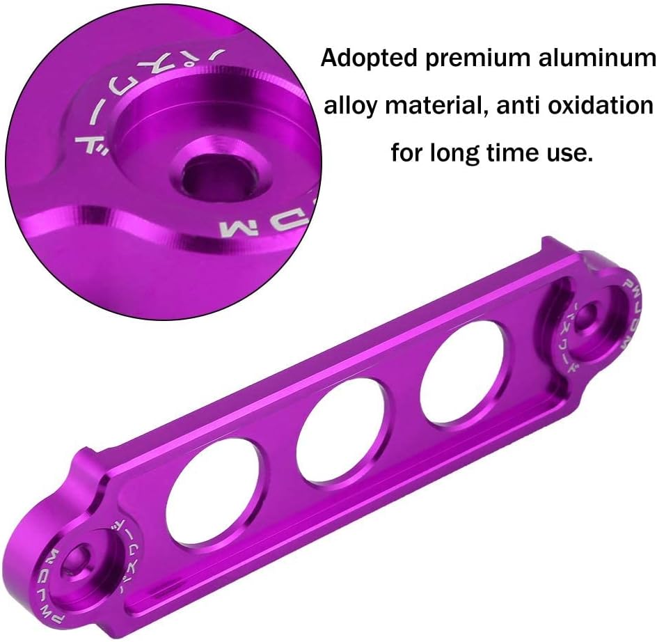 Battery Tie Down Mount Bracket, Car Racing Battery Tie Down Hold Bracket Lock Anodized /CRX 1988-2000 ()