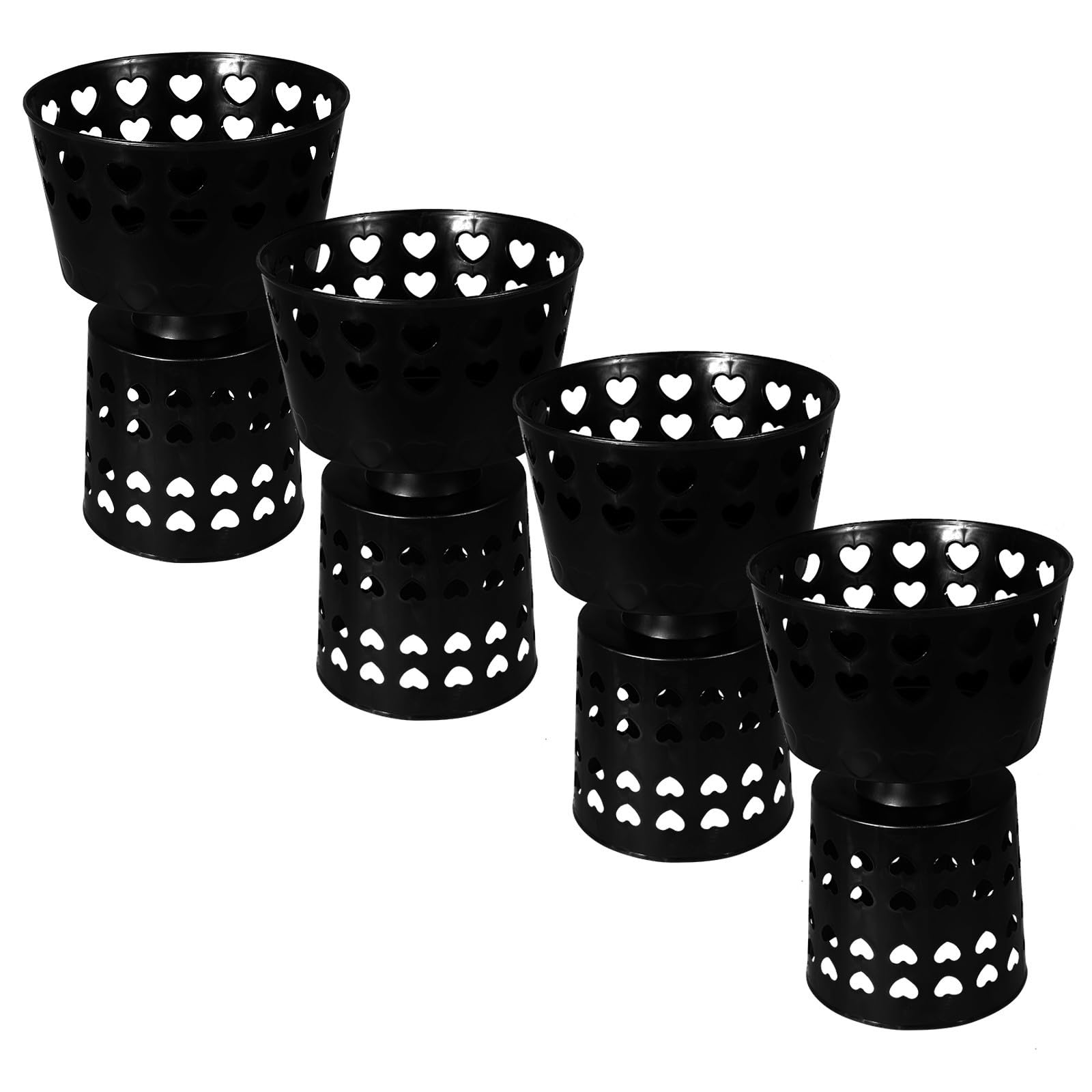 Soporte para fijación de flores BESPORTBLE para evitar caídas en arreglos de plástico negro de boda