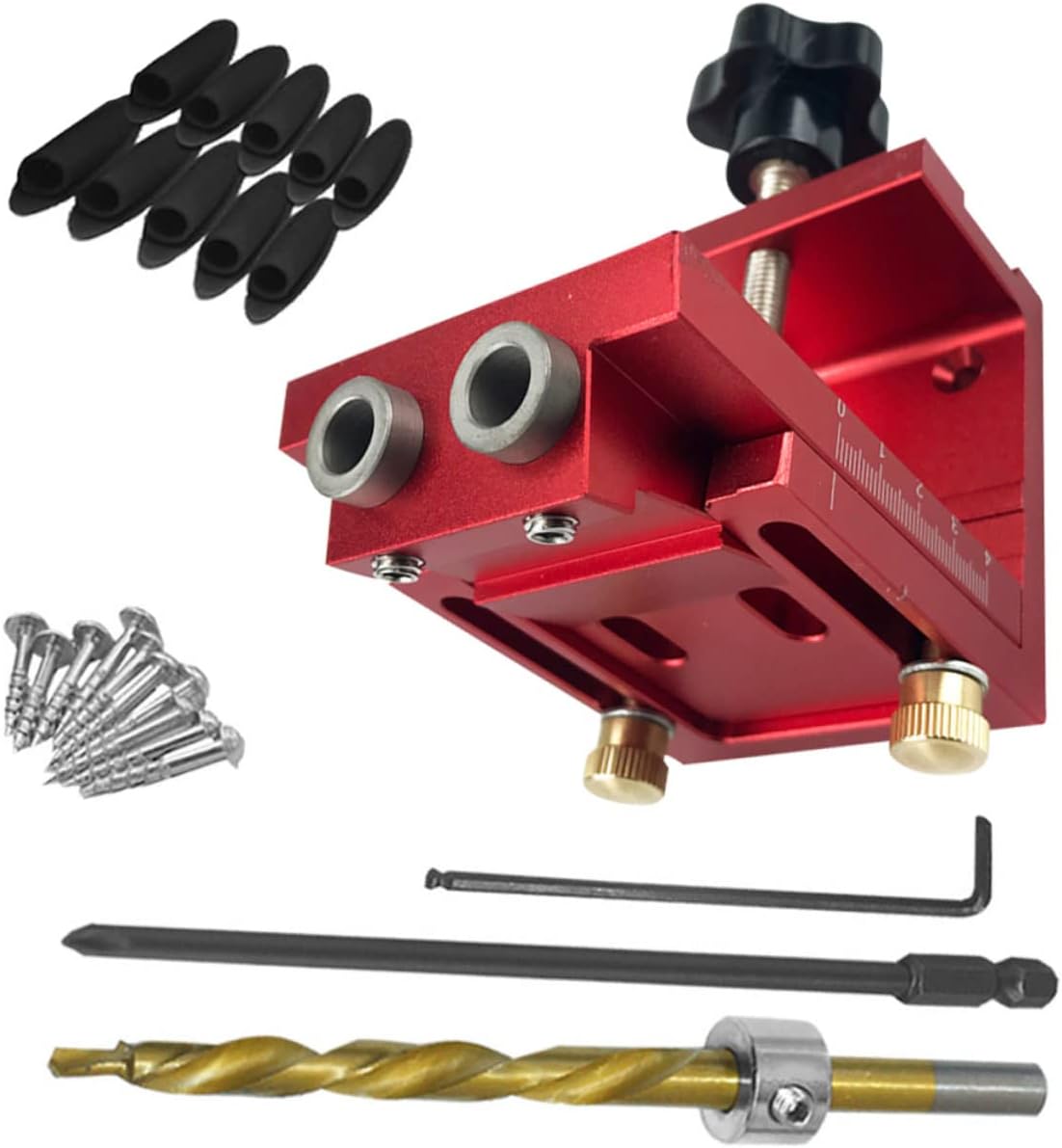 Portable Angle Hole Punch Locator Pocket Hole Jig Kit Woodworking Tools Carpenters Tools Easy to Use