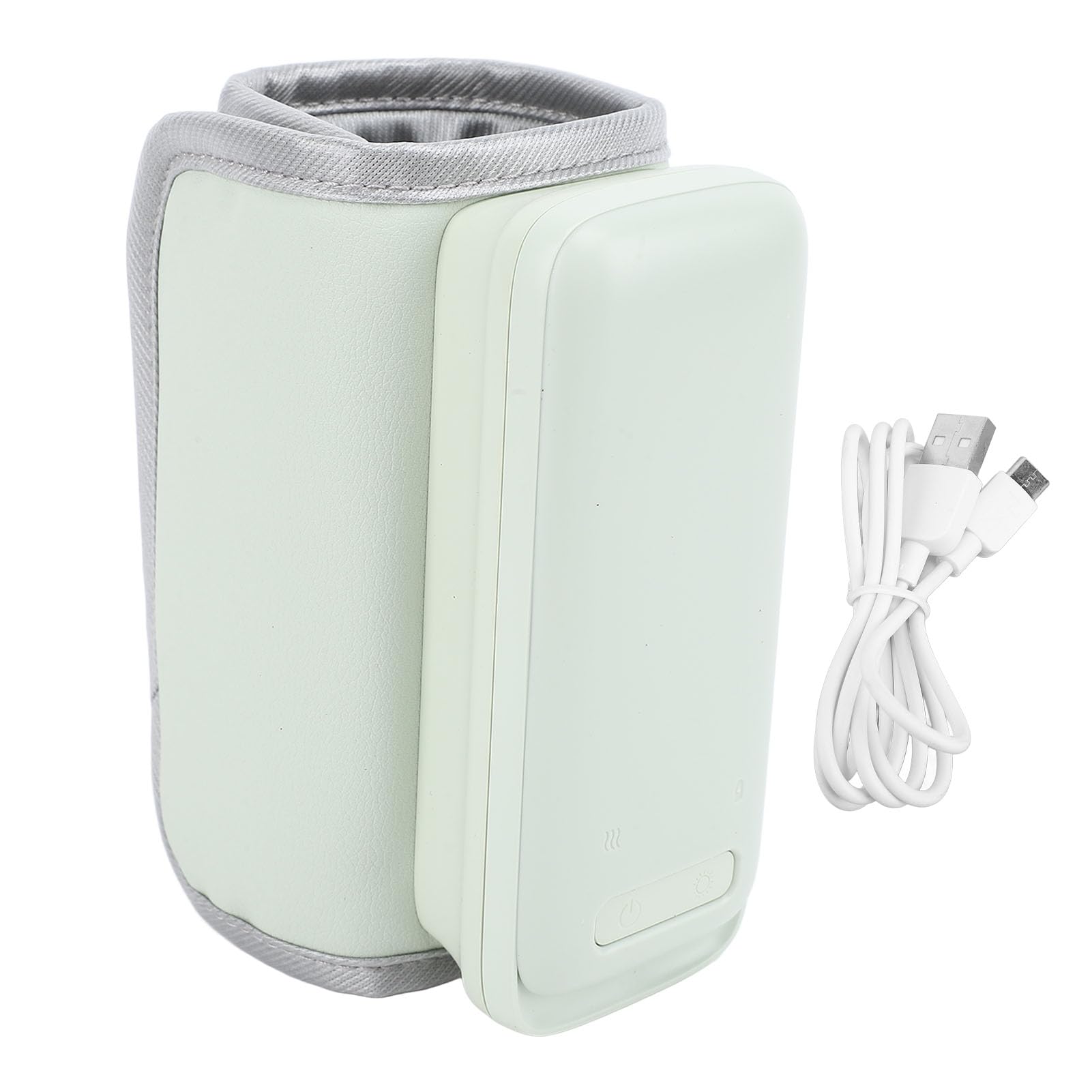 Calentador de biberones portátil para viajes, calentamiento rápido de 55 ℃ a temperatura constante, calentador eléctrico de leche materna recargable de 6000 mAh, funda de calefacción de biberones