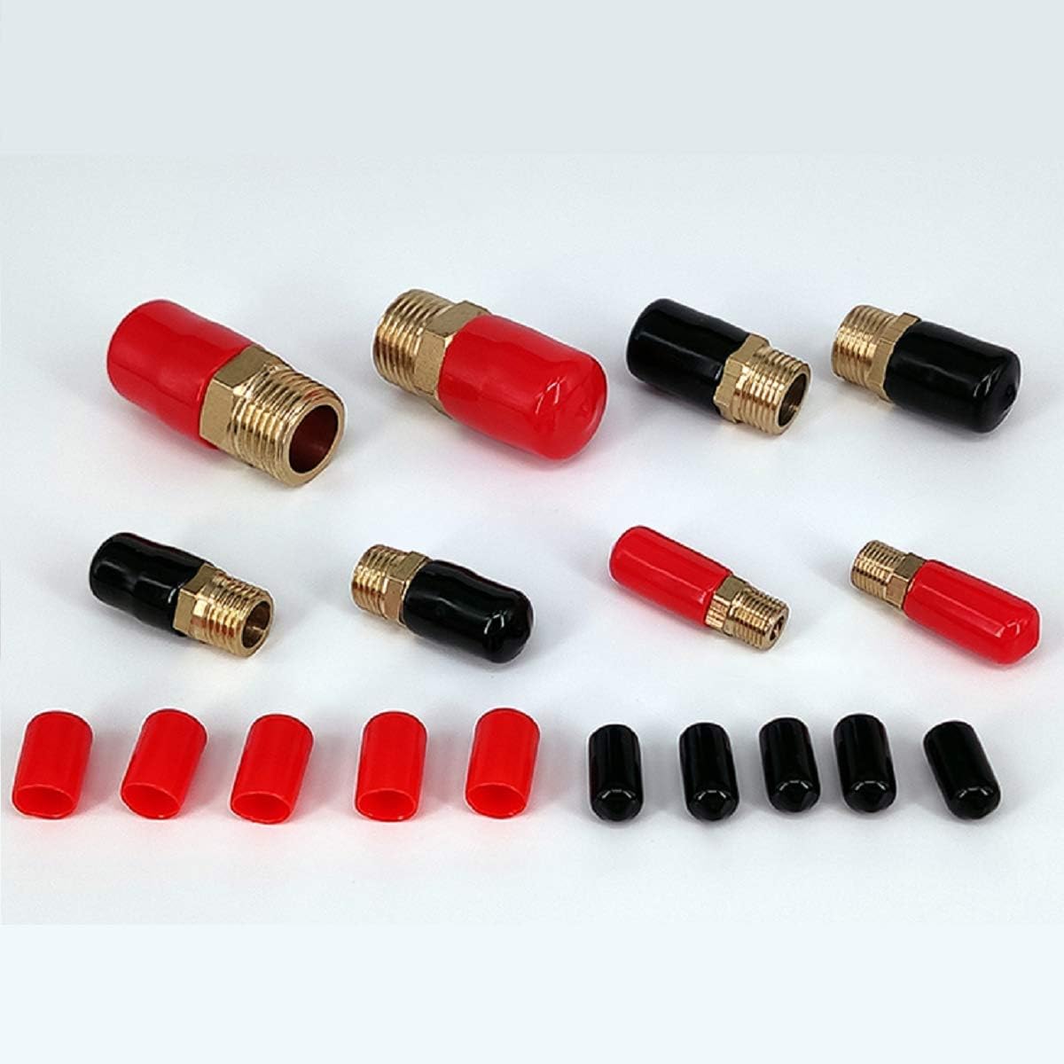 PVC Round End Cap Cover Screw Thread Protectors, 4.5mm ID Flexible Rubber End Caps, Black Pipe Post Rubber Cover Screw Caps, 50 Pcs