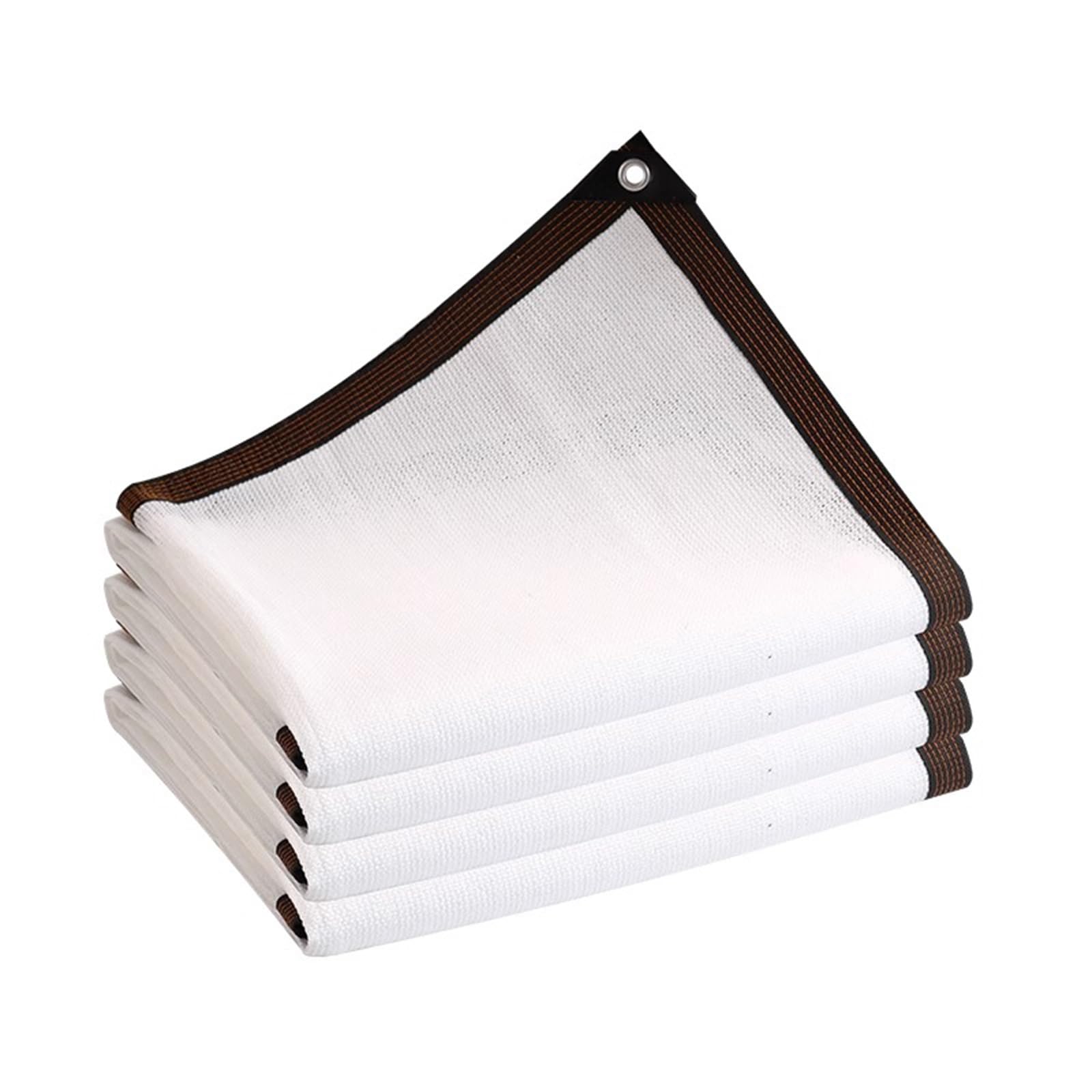 Red De Sombra 50% Tasa de Sombreado 1x2m 2x3.0m 3x4m 4x5m 5x6m 6x7m 7x8m 8x9m 9x10m Paño de Sombra Blanco Vela de Sombra Con Ojales Malla Sombreo para Exterior Pergola Jardín Balcon Patio(3.5x5m)