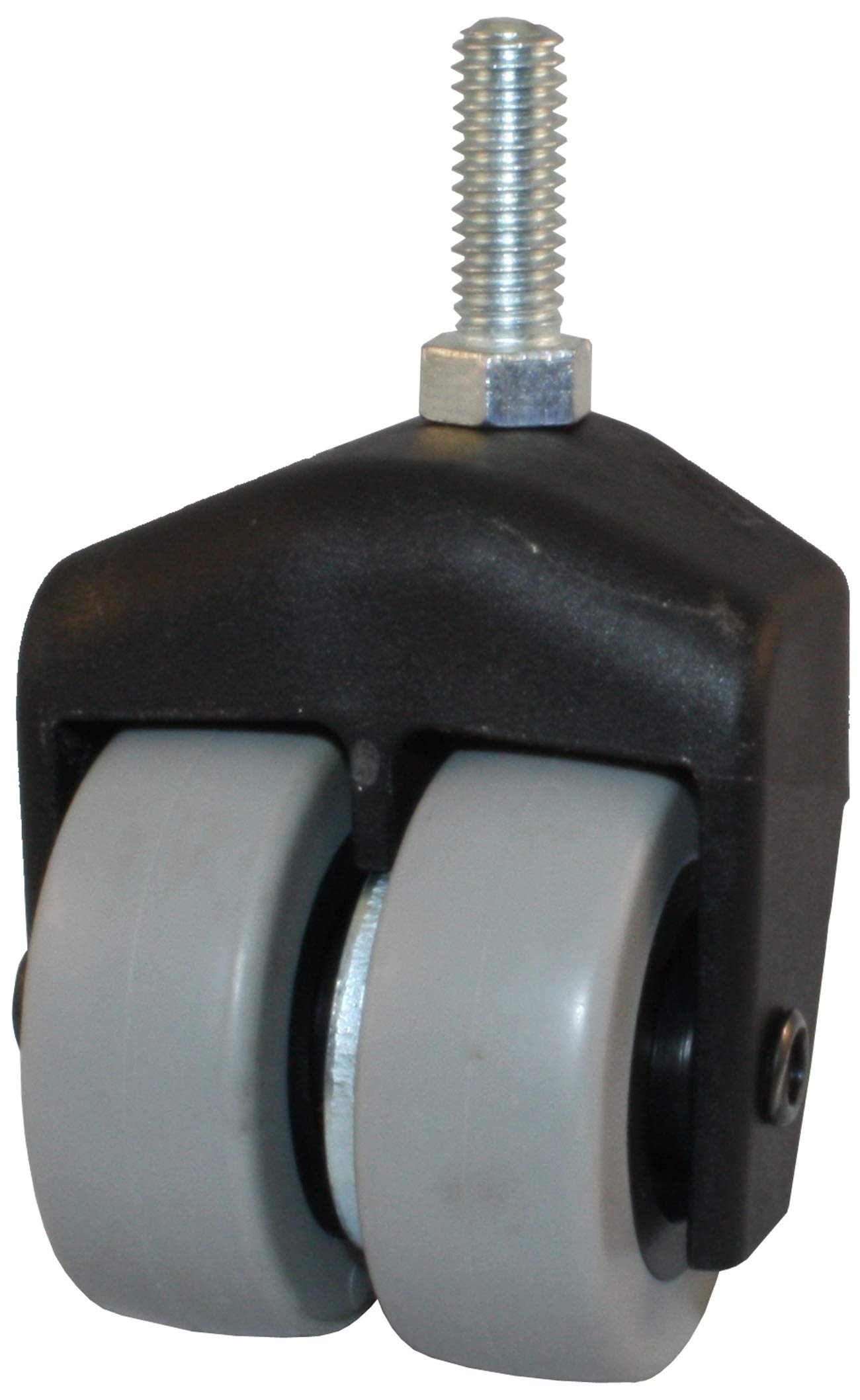 2 Inch X-Caster High Capacity Low Profile Dual Wheel Caster with 3/8 Threaded Stem (205-2XTPR-27)