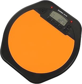 Elektronisches Drum Pad Orange aus Asb und Silikon, Leicht | Digitale Übungsplatte mit Zählmenom, Multifunktional, ohne Batterie im Lieferumfang