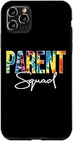 Vista 11 de iPhone 15 Parent Squad Tie Dye Back to School Day For Women For Work Case