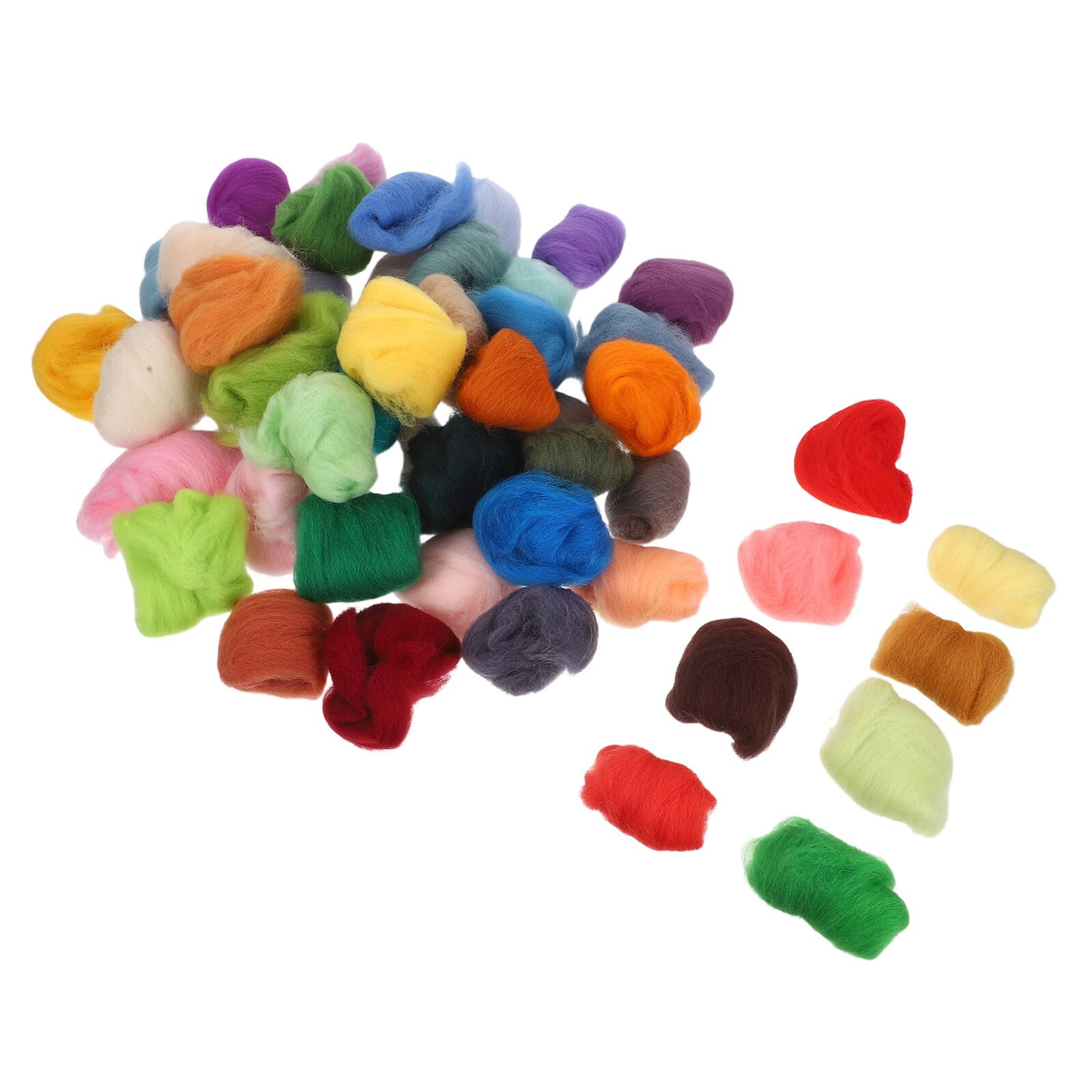 Laine à feutrer à l'aiguille Healvian 50 couleurs assorties fournitures diy