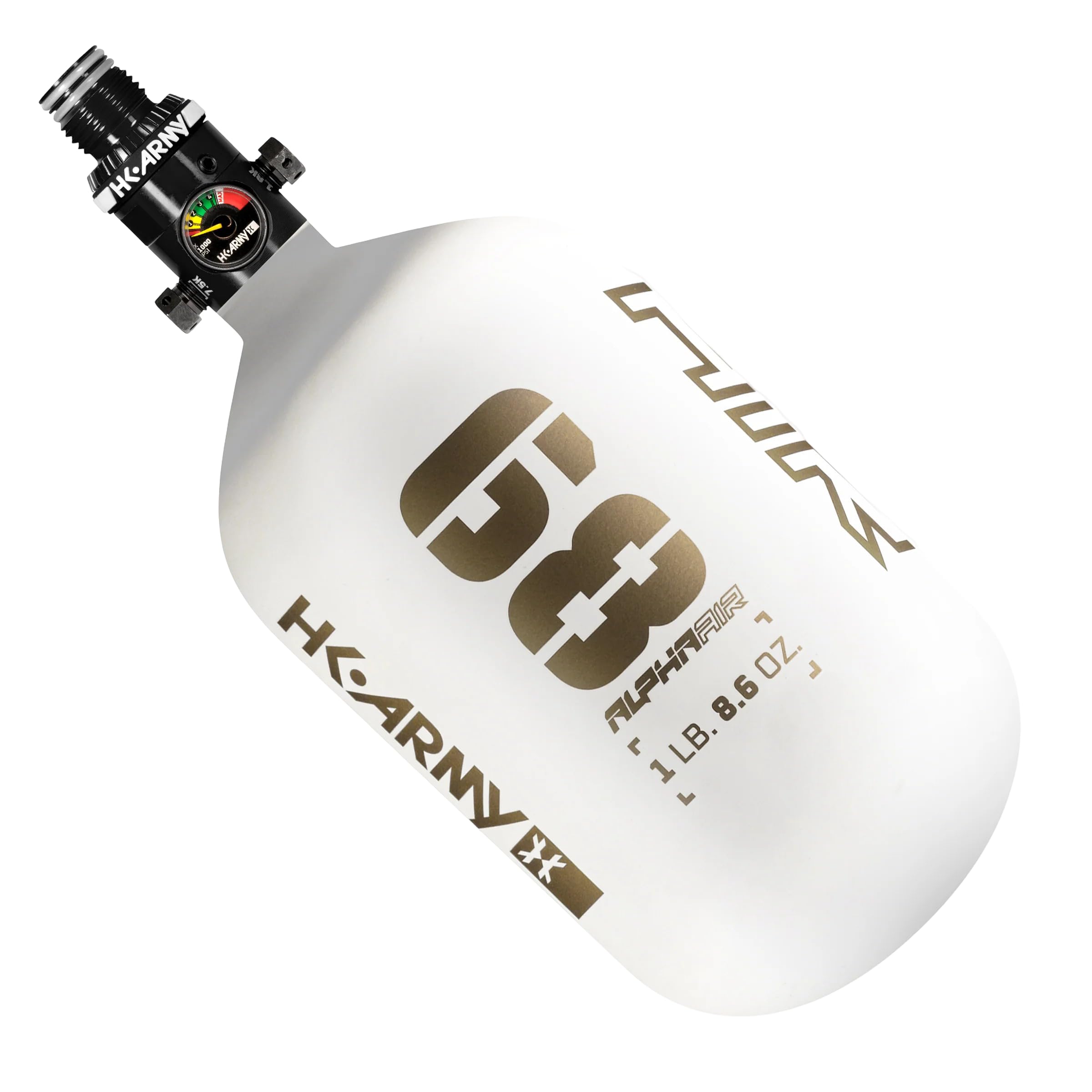 HK Army HPA Paintball Tank - Lightweight Alpha Air Carbon Fiber Compressed Air Tank - 15ci/48ci/68ci/77ci/88ci/99ci - 4500 psi