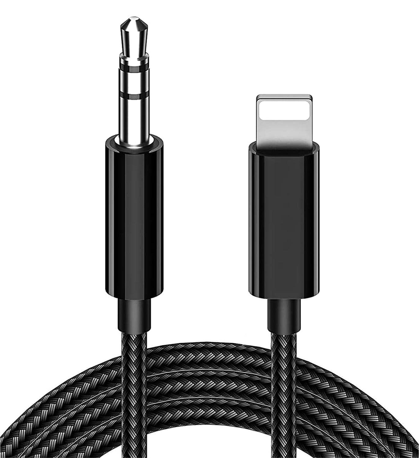 VAN GOHOAux Cable for iPhone in Car 3.5mm Aux Cord Adapter Compatible with iPhone 14/13 /12/11/11Pro Max/Pro/Xs/XR/X/8/7 Male Stereo Audio Cable for Home/Car Stereo/Speakers/Headphones-Black(1M)