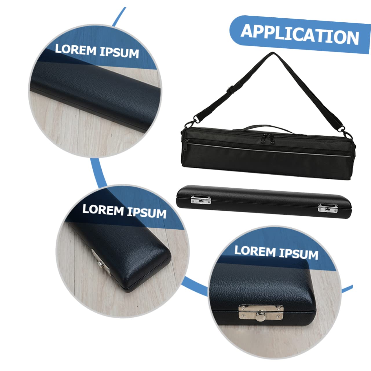 Vaguelly 1 Set Flute Storage Box Durable Case for Wind Instrument Protection Portable and Easy to Use for Outdoor Performances and Flute Accessories
