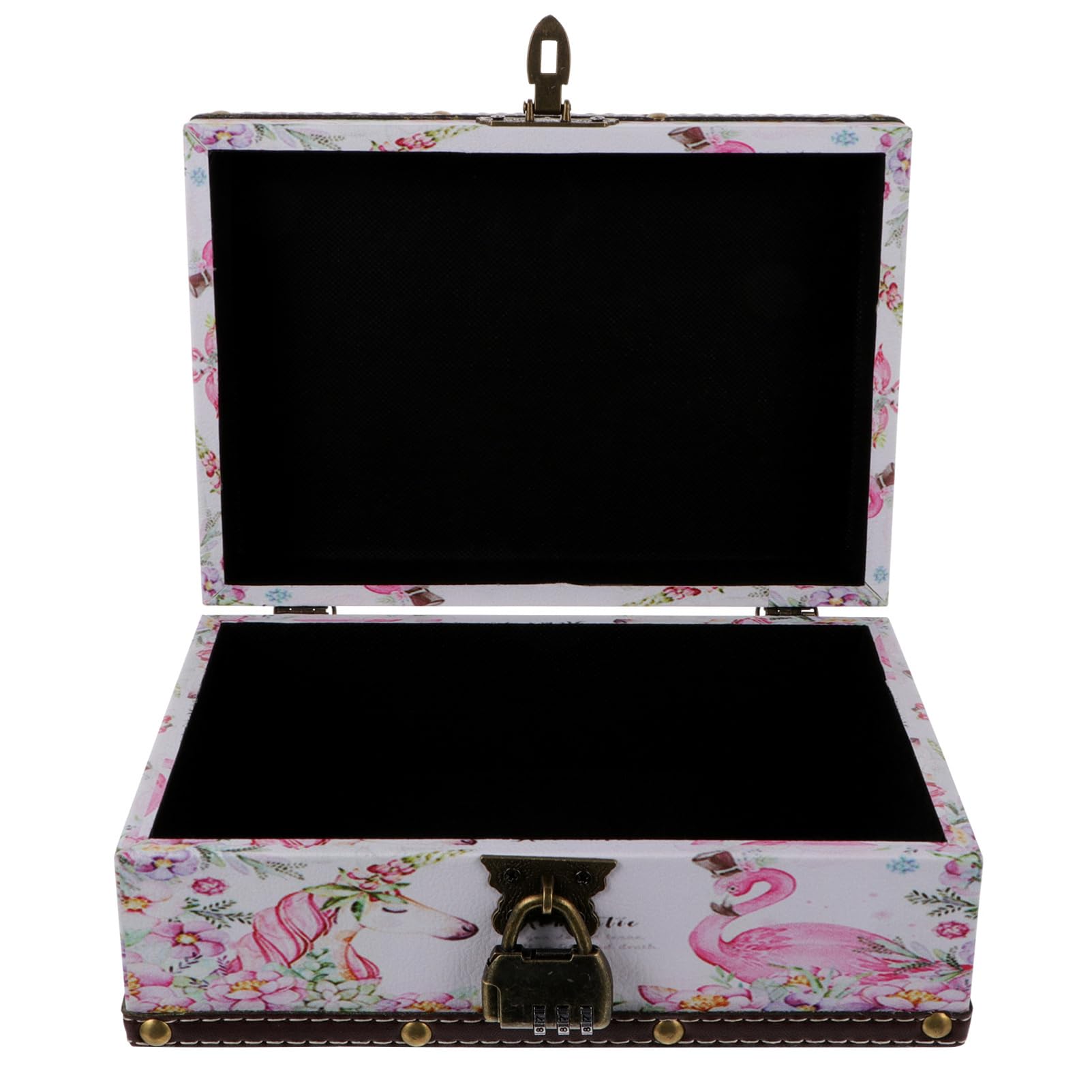 Boîte à bijoux avec verrou VALICLUD, coffret rétro de haute qualité pour femmes