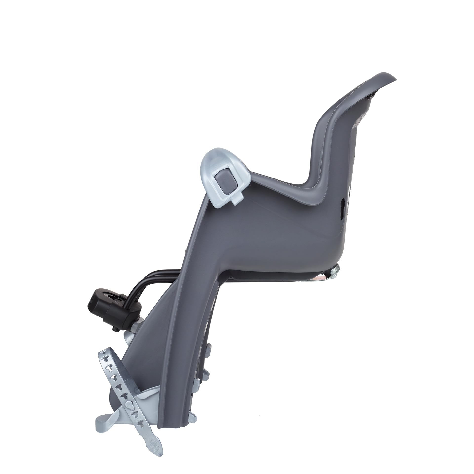 POLISPORT 8632600014 - BILBY JUNIOR+ FHT - VERSION 2023 Vordersitz für Fahrräder mit 26'' bis 29'' Rädern mit Rahmenverankerung farbe Dunkelgrau/Silber