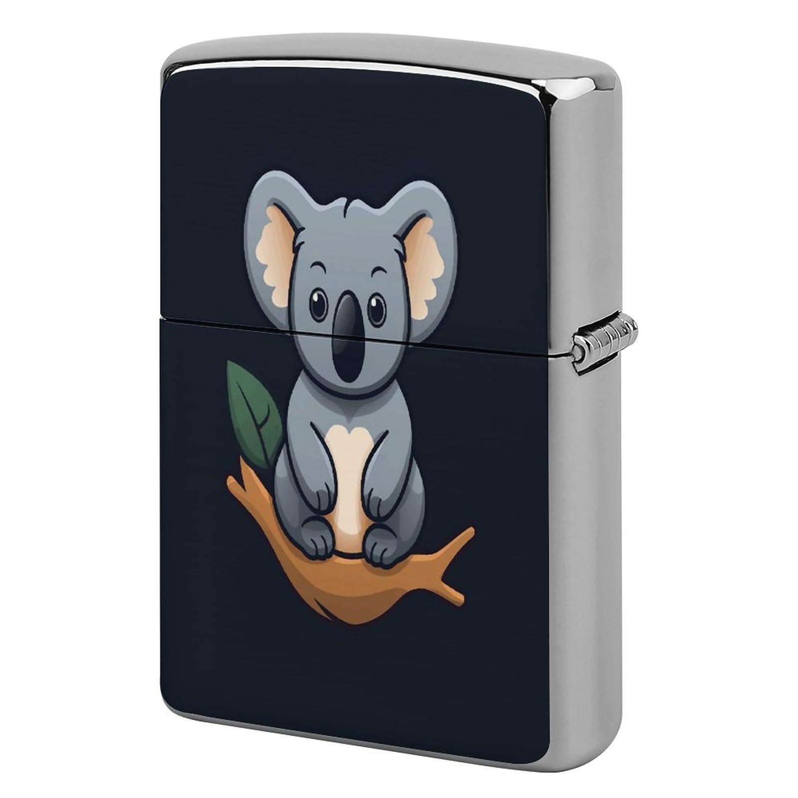 Fekiloot Style Koala In Tree Lighter Case Cover Metal Lighter Case