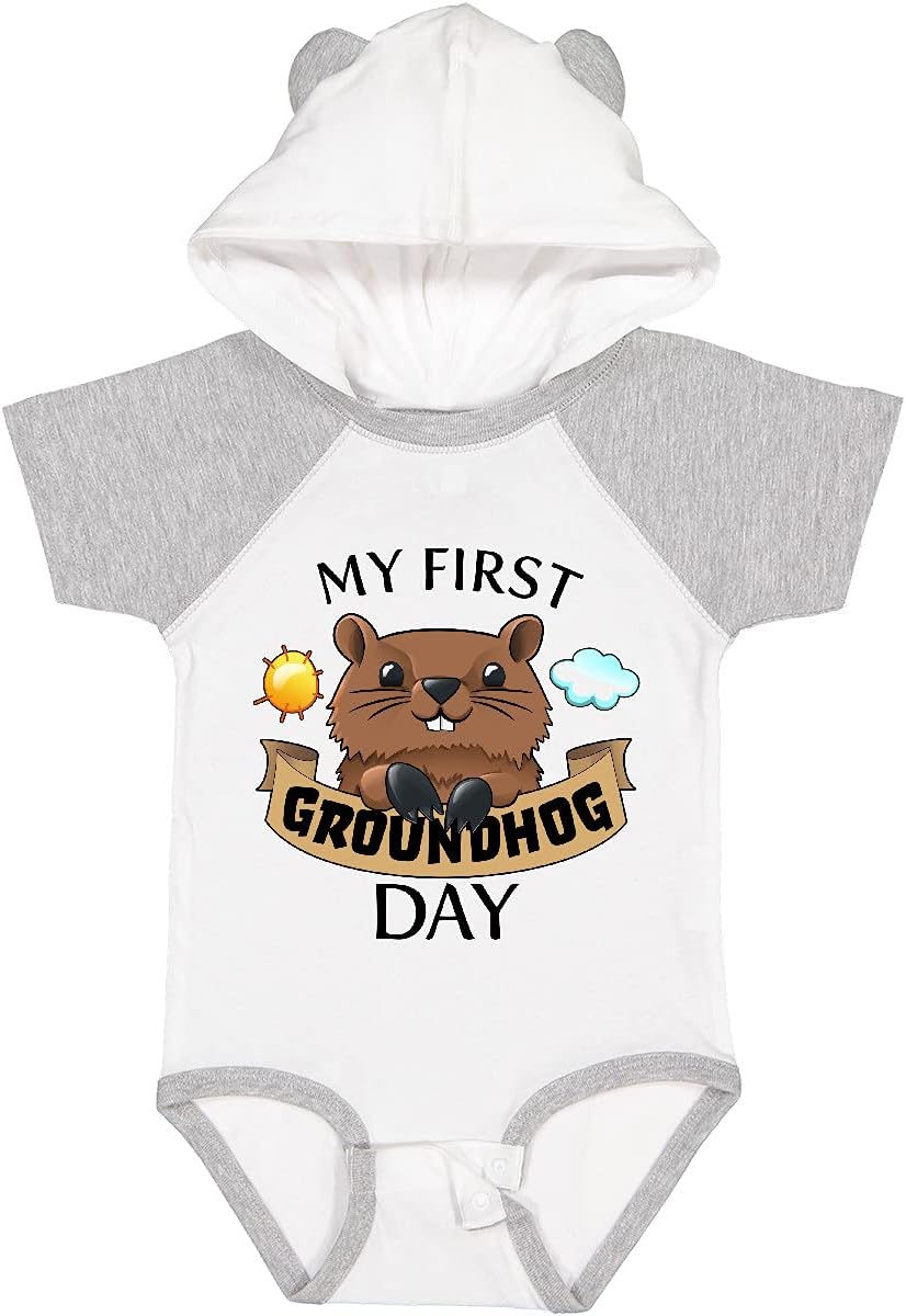 inktastic My First Groundhog Day- Cute Baby Bodysuit