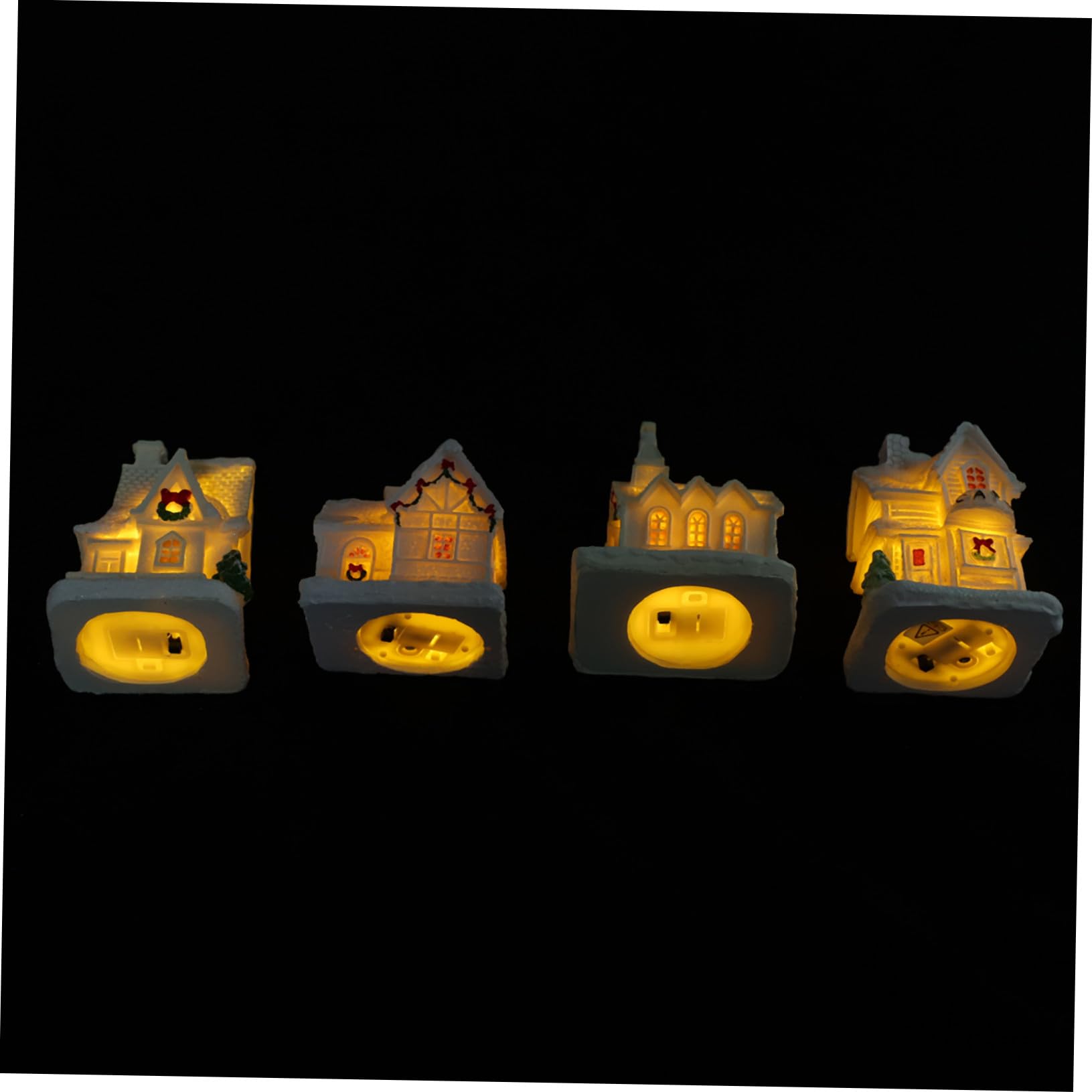 Casa de pueblo iluminada para revivir la magia navideña en familia